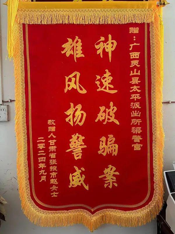 im电竞夏季行动丨一面飞越2500公里的锦旗见证灵山公安为民初心！